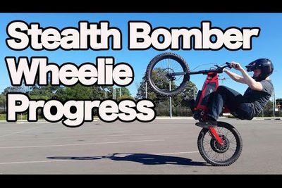 Video: This Guy Bought Himself A $10,000 Electric Mountain Bike, Now Watch Him Learn To Do Massive Wheelies On It, No Peddling Needed!
