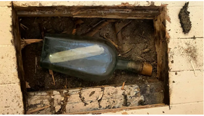 Message In A Bottle Discovered From 1887 Under Floorboards In Scotland