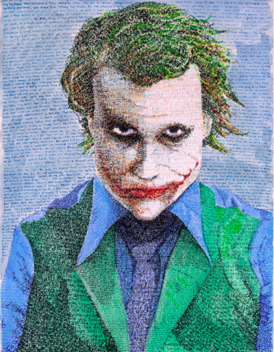 Artist Creates Amazing Portraits Entirely Out Of Written Words