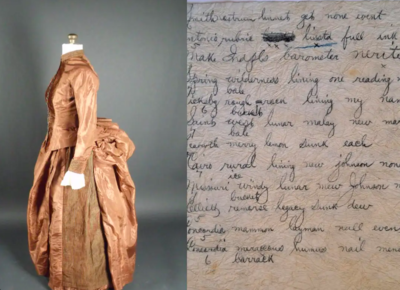 The Mysterious Telegram Message Found In The 1888 Silk Dress Has Finally Been Solved