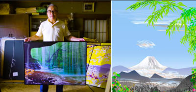 77-year-old Artist Creates Mesmerising Japanese Landscapes Using Excel Spreadsheets