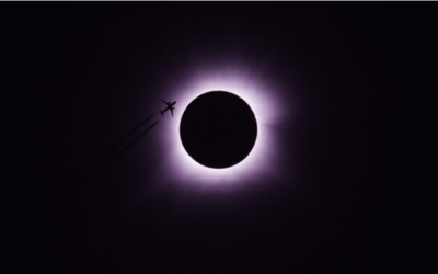Incredible Photograph Of Airplane Flying Past The Solar Eclipse Wins Contest