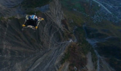 Brave Base Jumper Trades Wingsuit For Rug To Pull Off Aladin Moment