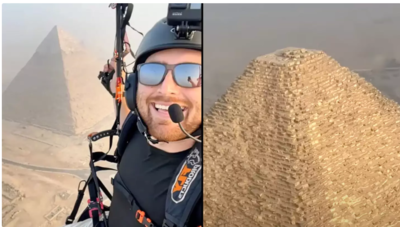Paraglider Discovers Something Incredible At The Top Of Great Pyramid Of Giza